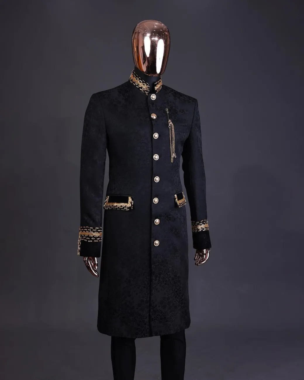 The “Prince of Persia” black ceremonial trench suit