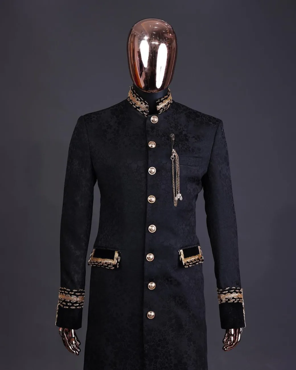 The “Prince of Persia” black ceremonial trench suit
