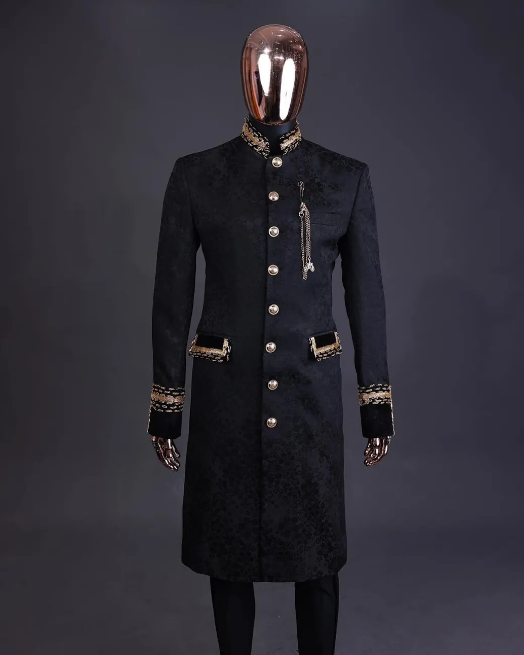 The “Prince of Persia” black ceremonial trench suit