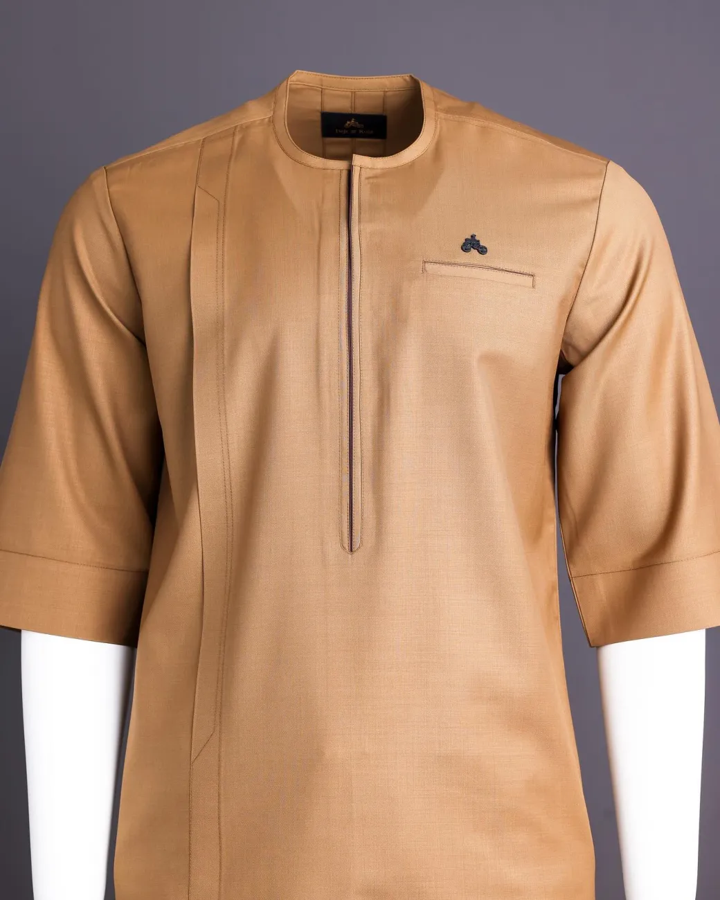 Tortilla brown 3/4 sleeve kaftan.