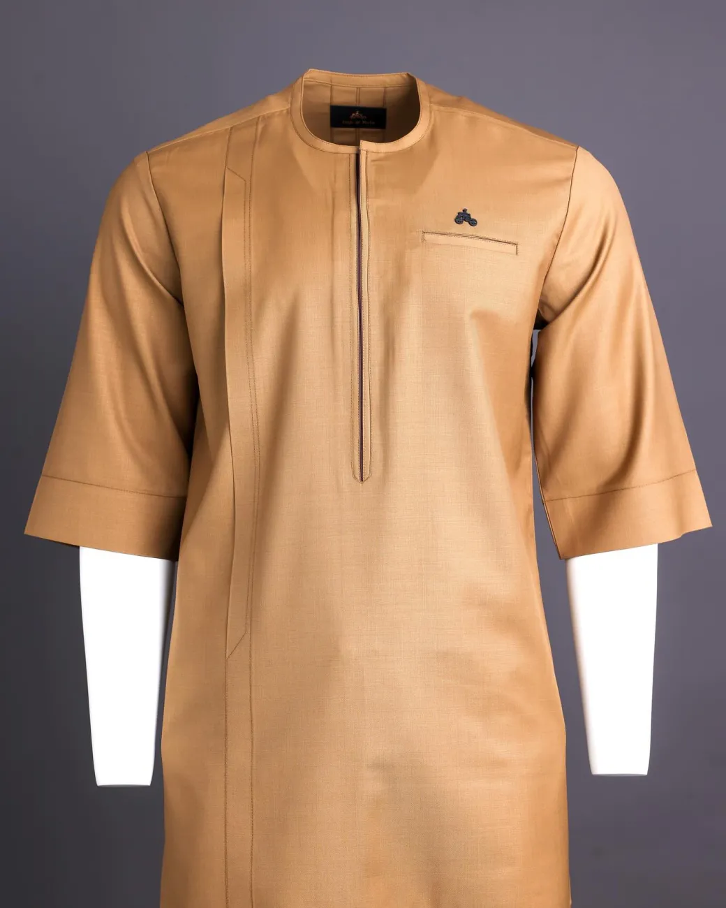 Tortilla brown 3/4 sleeve kaftan.